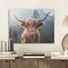 Schotse hooglander - Koe - Dieren - Berg - Natuur PET vilt klein -sfeer1