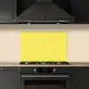 Geel - Patroon - Geometrisch keuken achterwand spatscherm klein 900 -sfeer1