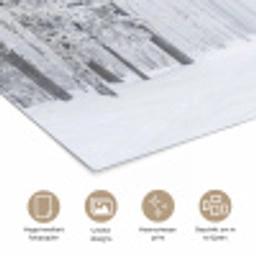 Bos - Sneeuw - Pad - Winter - Stilte poster papier klein -closeup_NL