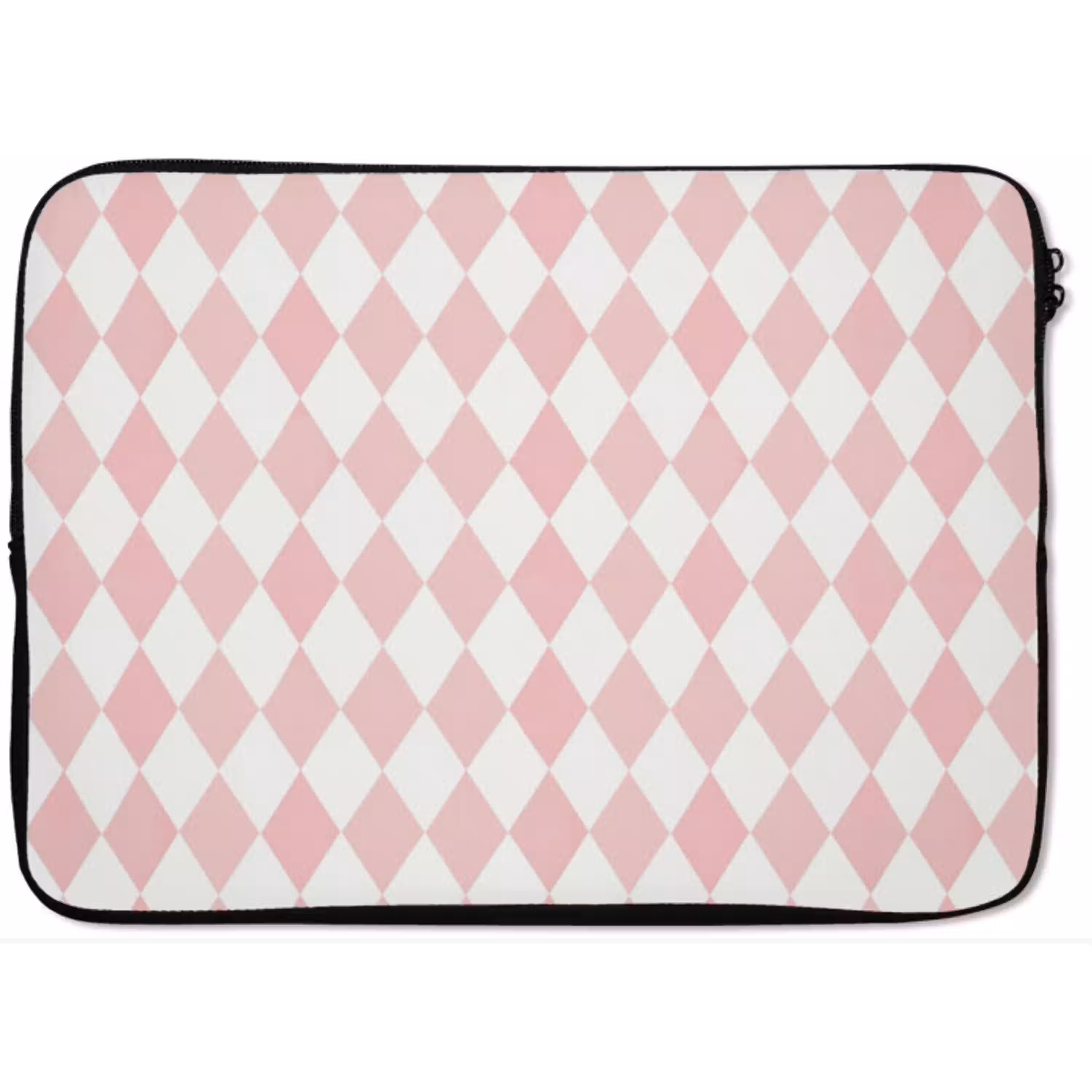 Lichtroze - Ruiten - Geometrisch - Patroon laptophoes neopreen klein 279 -zkaufland3dotto