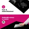 Hert - Zwart - Portret - Gewei - Dieren Inductie beschermer vinyl 3mm klein -wsfeer6_website
