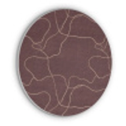 Abstract - Modern - Bruin Akoestische PET Vilt - Rond klein 838 -3d