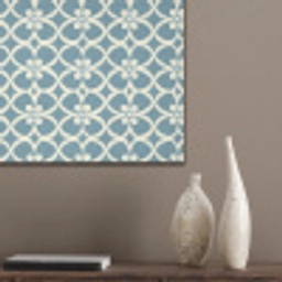 Patroon - Symmetrisch - Blauw PET vilt klein 837 -sfeer6_closeup