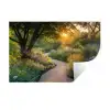 Pad - Bloemen - Park Muursticker klein -3d