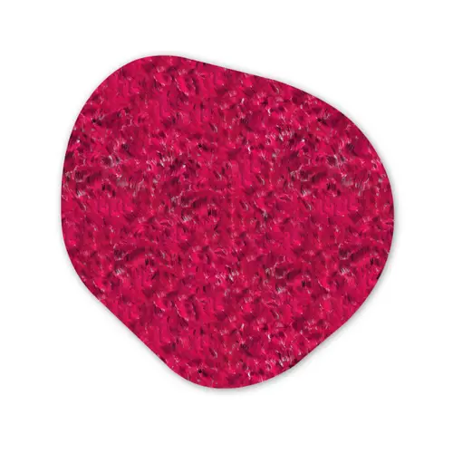 Vloeiend - Verf - Texturen - Rood Wandcirkel Organisch Forex 3mm klein 629 -3d