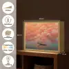 Zee - Boot - Wolken - Oranje Light Box met batterij (Wandlamp) middel -USP_websiteoverzichtNL