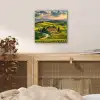 Toscane - Landschap - Wijngaarden aluminium wit klein -sfeer3