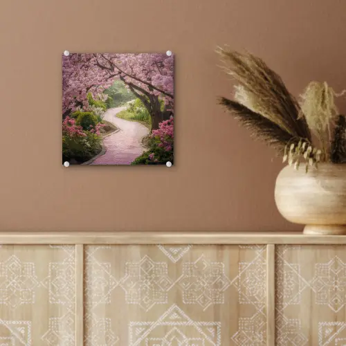 Kersenbloesem - Natuur - Sakura - Pad - Japanse tuin plexiglas 5mm klein -sfeer5