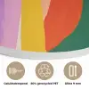 Abstract - Kleurrijk - Golven - Lijnen Akoestische PET Vilt - Rond klein -closeup_NL