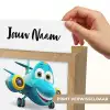 Vliegtuig - Blauw - Kinderen - Jongens Light Box met kabel (Kinderlampje) klein -USP_websiteprintNL