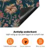 Botanisch - Patroon - Blauw Inductie beschermer vinyl 3mm klein 276 -zzzzzzz-td-onderkant
