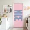 Nice - Paars - Roze deurposter klein -sfeer5