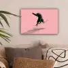 Kat - Skateboard - Roze canvas 2cm klein -sfeer1