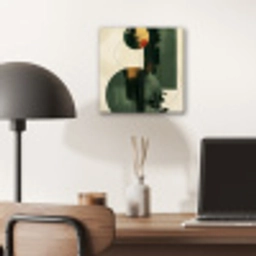 Kunst - Cirkels - Modern - Abstract aluminium wit klein -sfeer5