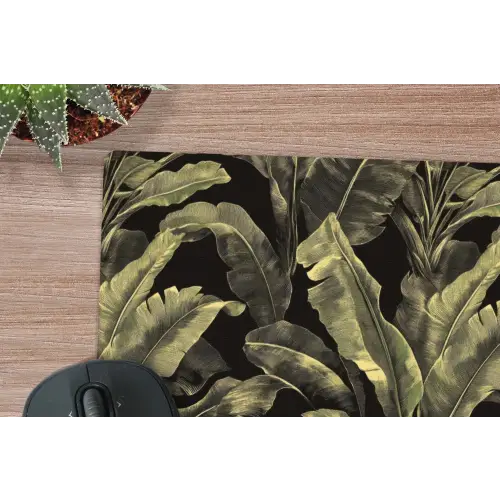 Botanisch - Bladeren - Groen muismat rubber klein 262 -closeup