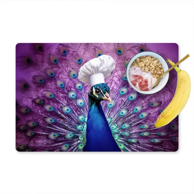 Pauw - Koksmuts - Cool - Paars Placemat vinyl groot -zzzproduct_Kitchenyeah-website