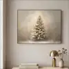 Kerst - kerstboom - Sneeuw - Art Textielframe - compleet frame klein -sfeer2