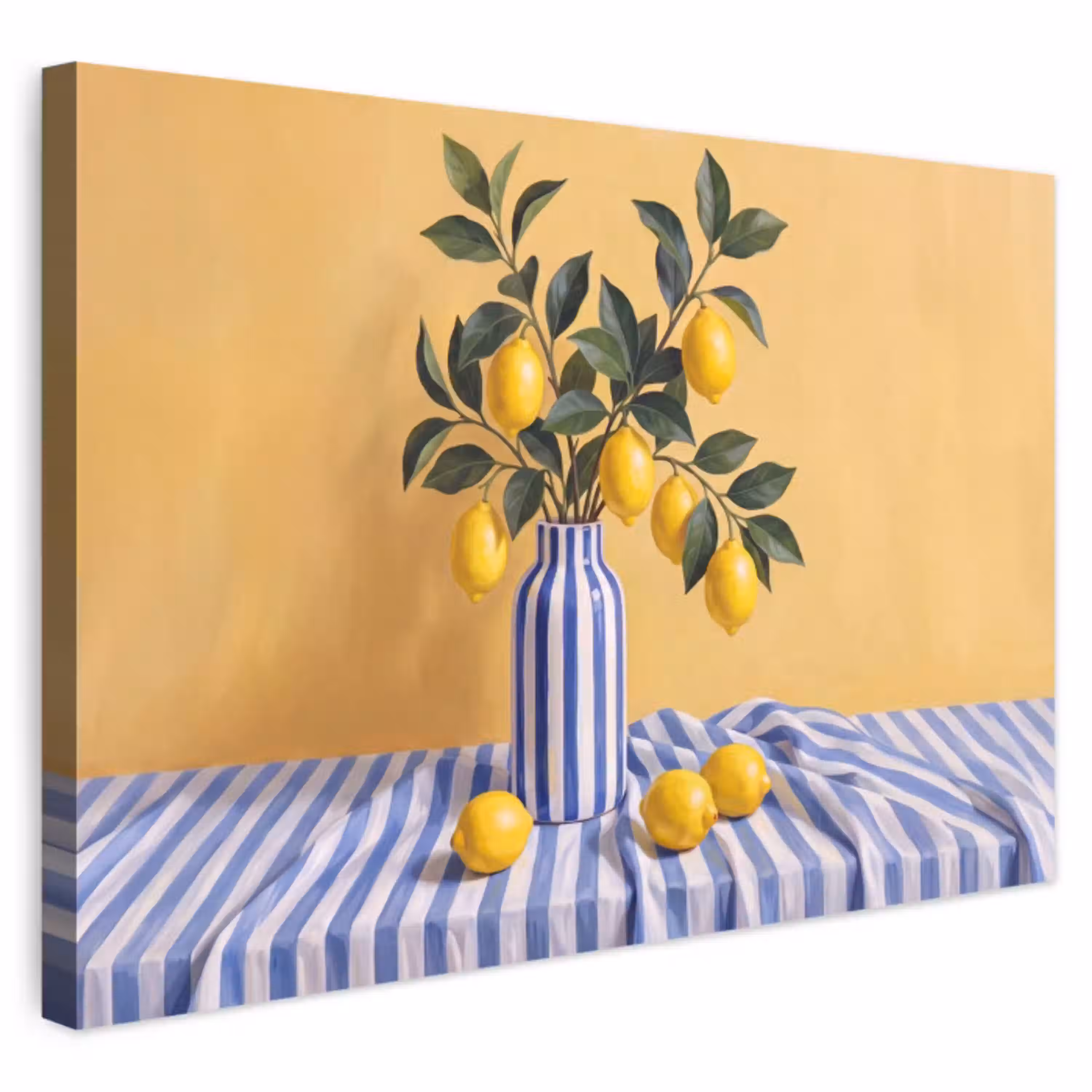 Citroen - Stilleven - Modern Tuinposter op houten frame 2 cm dik klein -3d