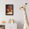 Winter - Kerst - Huis - Openhaard fotolijst zwart zonder passe partout klein -usfeer4_kinderkamer