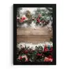 Kerstdecoratie - Geschenken - Hout - Veelkleurig fotolijst zwart zonder passe partout klein -3d
