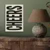 Cheers - Japandi - Zwart - Letters aluminium wit klein -sfeer2