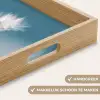 Paardenbloempluisje - Blauw - Lucht Dienblad Rechthoek middel -USP_HandgreepNL
