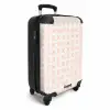 Koraalkruisjes op gebroken wit NBS - Handbagage koffer - Kinderen Unisex middel -productfoto_3d
