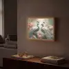 Pauwen - Pauwenveren - Vogels - Bloemen - Natuur Light Box met batterij (Wandlamp) middel -sfeer1
