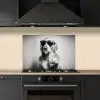 Golden retriever - Hond - Zonnebril - Gkas keuken achterwand spatscherm klein -sfeer1
