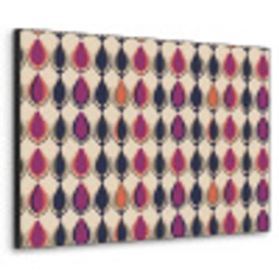 Vintage - Retro - Kleurrijk Textielframe zwart klein 947 -3d