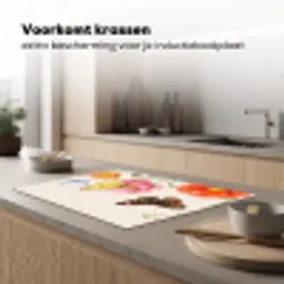 Vlinders - Klaprozen - Illustratie - Kleurrijk Inductie beschermer vinyl 3mm klein -sfeer1