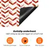 Chic - Strepen - Rood - Wit Inductie beschermer vinyl 3mm klein 276 -zzzzzzz-td-onderkant