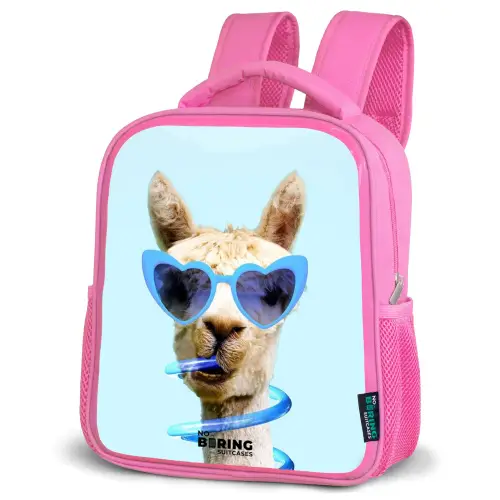 Allard Alpaca Kinderrugzak - Roze middel -schuin