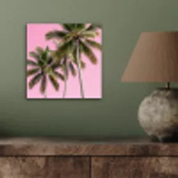Palmboom - Tropisch - Pink aluminium wit klein -sfeer2