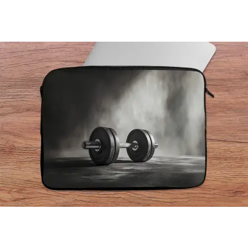 Halter - Gewichten - Zwart laptophoes neopreen klein -tafel