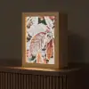 Bladeren - IJs - Winter - Natuur Light Box met kabel (Tafellamp) klein -z3d_website