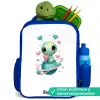 Lief buitenaards wezentje met hartje Kinderrugzak - Blauw middel -inhoud_NL