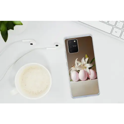 Lelies - Eieren - Pasen Telefoonhoesje Samsung Galaxy S10 Lite klein -oordopS10Lite