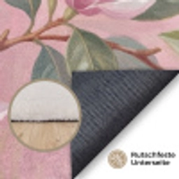 Magnolia's - Patroon - Roze Vloerkleed Rechthoek klein -uniquesellingpoint_antislip_DE_DE