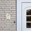 Beige - Marmer - Modern Naambord Huisje klein -sfeer1