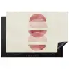 Minimalistisch - Cirkels - Roze Inductie beschermer vinyl 3mm klein -3d