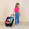 Neon - Voetbal - Kleurrijk Kinderkoffer - Zwart klein -sfeer1