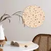 Terrazzo -  Patroon - Kleurrijk - Steen Wandcirkel kunststof plaat 5mm dik klein 188 -sfeer4