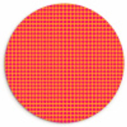 Modern - Stippen - Oranje Wandcirkel kunststof plaat 5mm dik klein 188 -3d