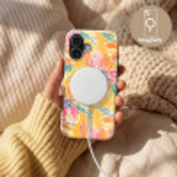 Textuur - Bloemen - Kleurrijk Toughcase MagSafe Apple iPhone 17 klein 1017 -USP_MagsafeV