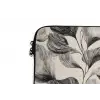 Botanisch - Bladeren - Zwart laptophoes neopreen klein 279 -detail