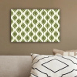 Patroon - Retro - Groen canvas 2cm klein 34 -sfeer3