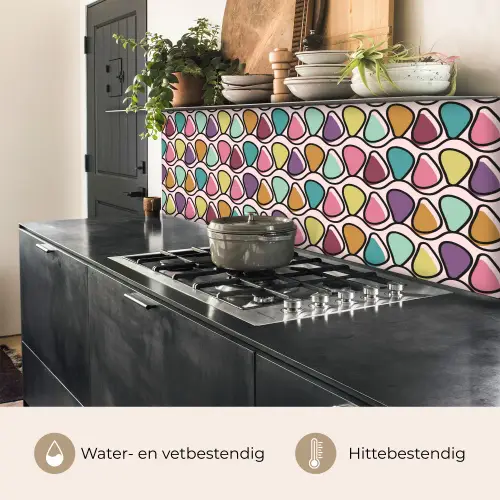 Patroon - Ovaal - Pastel keuken achterwand 2 middel 871 -usp_NL
