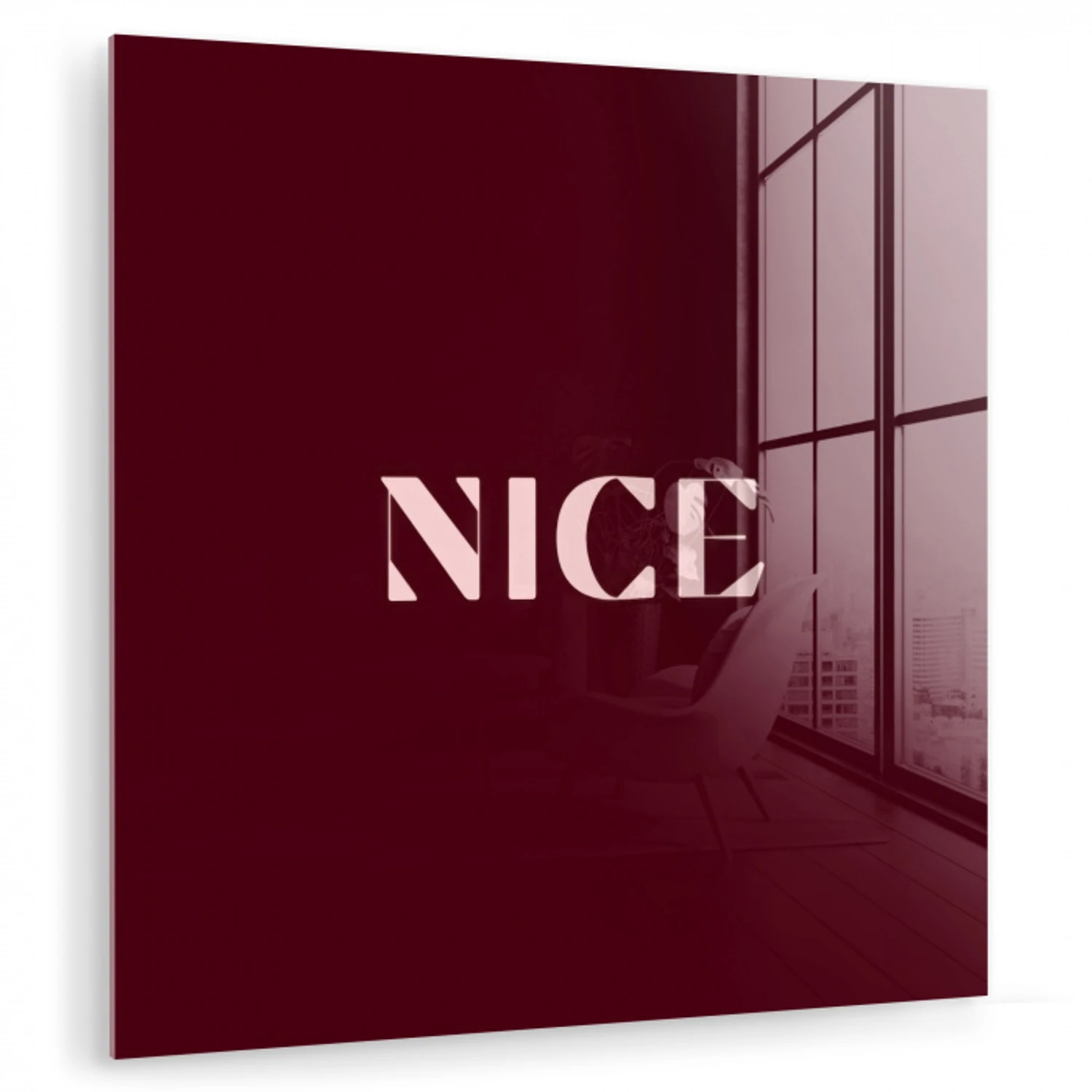 Nice - Bordeaux - Roze plexiglas 5mm klein -zzzproduct_nieuw