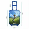 Voetbal - Jongen - Goal - Voetbaltenue Kinderkoffer - Blauw klein -productfoto_formaten